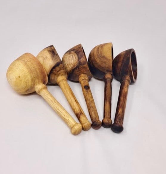 Hand Carved Wooden Coffee Scoop