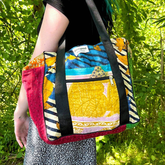 Wanderlust Kantha Bag