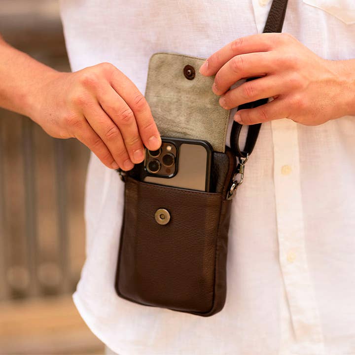 Henry Crossbody Bag - Upcycled Leather
