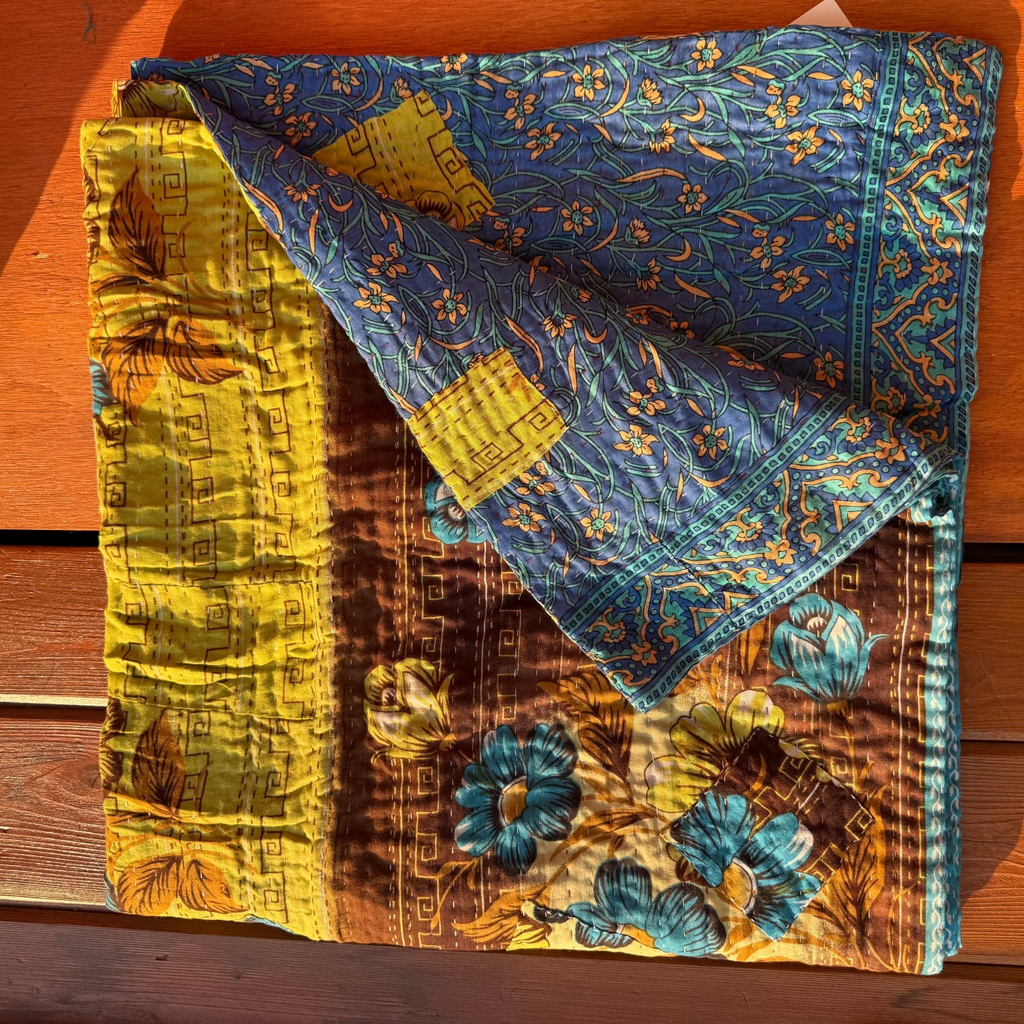 Personal Kantha Throw (approx 7ft x 3ft)