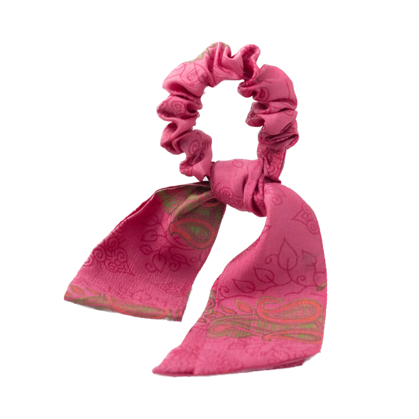 Silk Saree Wrap and Scrunchie Set