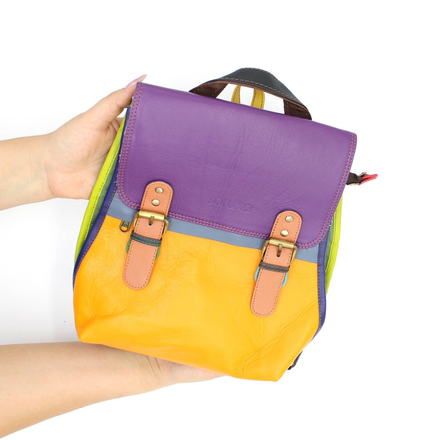 Freya Backpack/Crossbody - Upcycled Leather