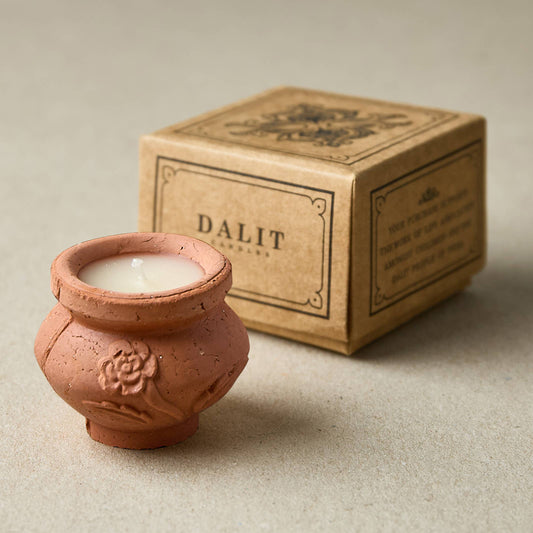 Dalit Goods Terracotta Beeswax Candle - Jasmine Scent