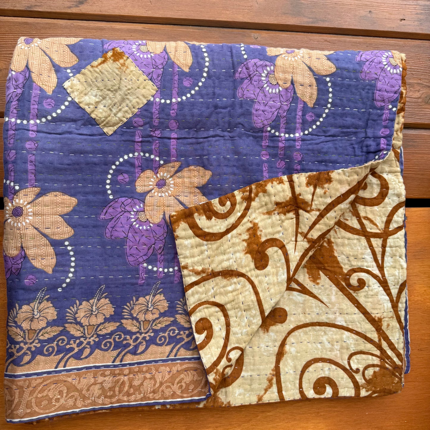 Personal Kantha Throw (approx 7ft x 3ft)