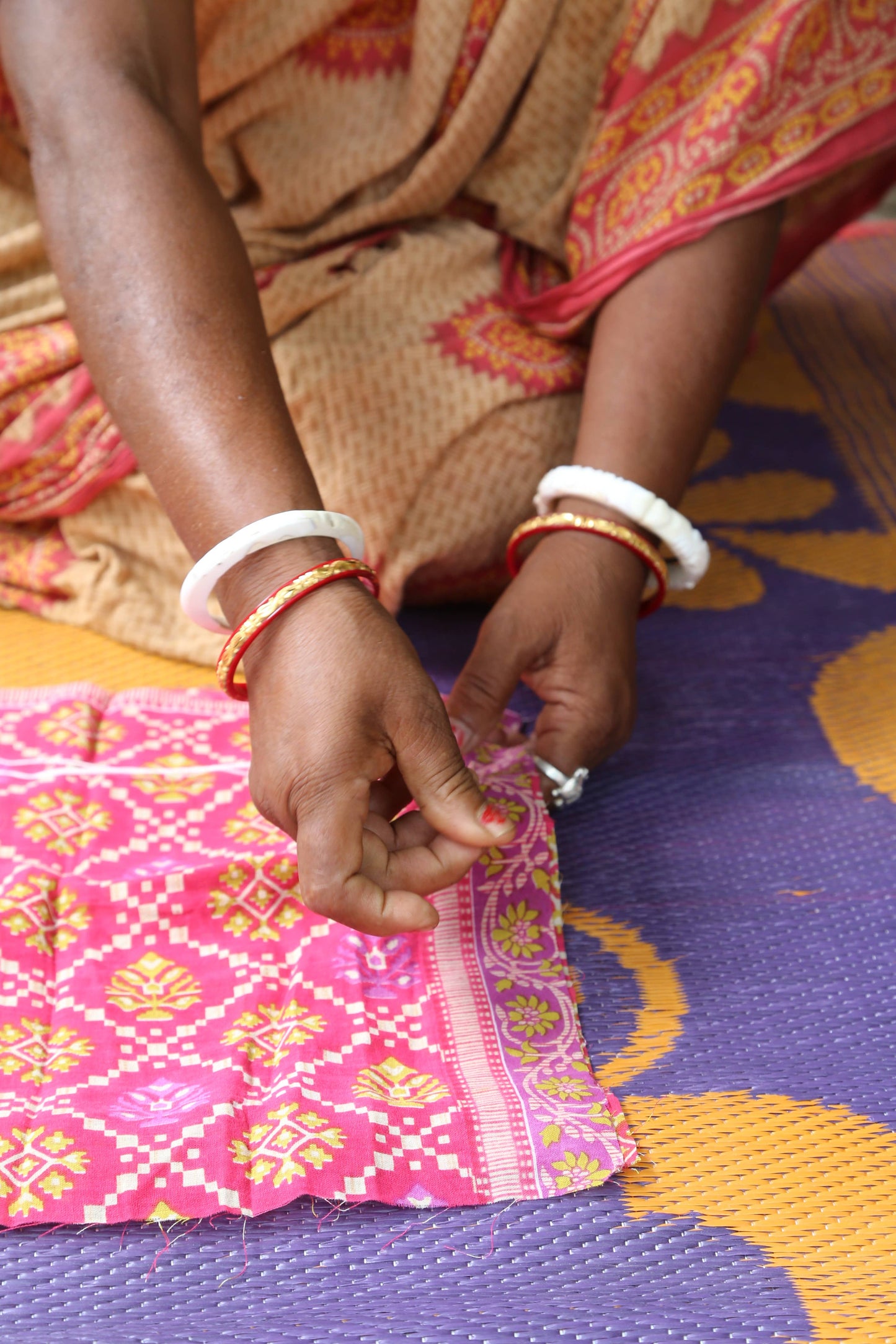 Kantha Washcloth-set of 3