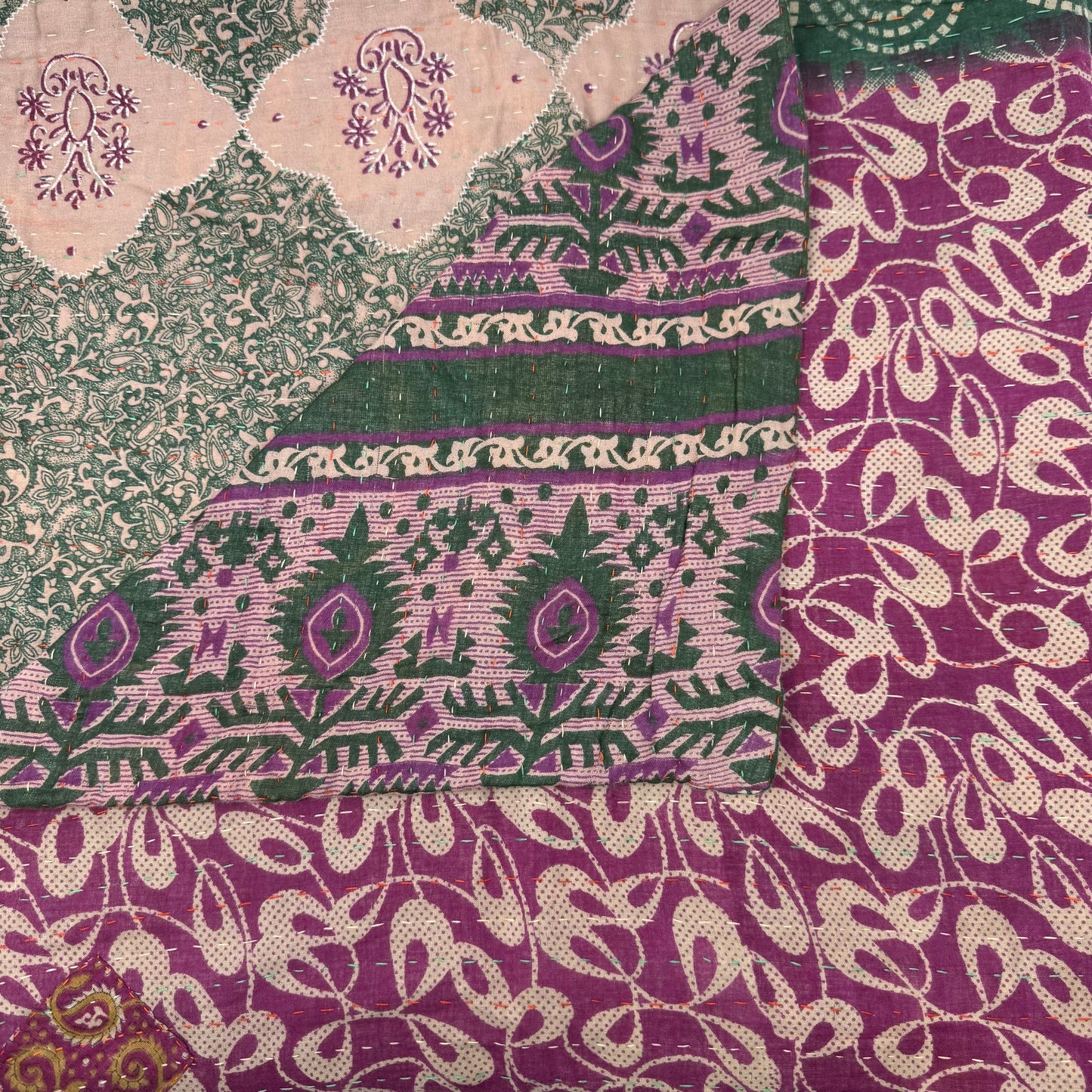 Personal Kantha Throw (approx 7ft x 3ft)