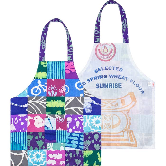 Kids Reversible Patchwork Apron