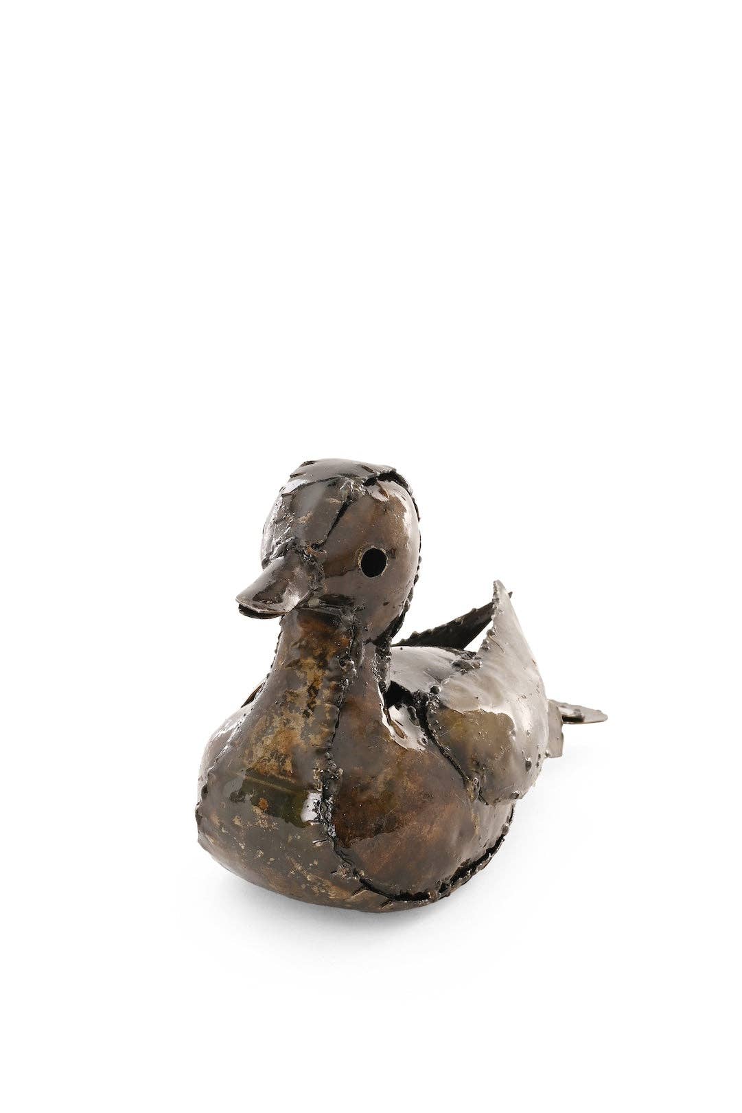 Resting Baby Gosling - Recycled Metal