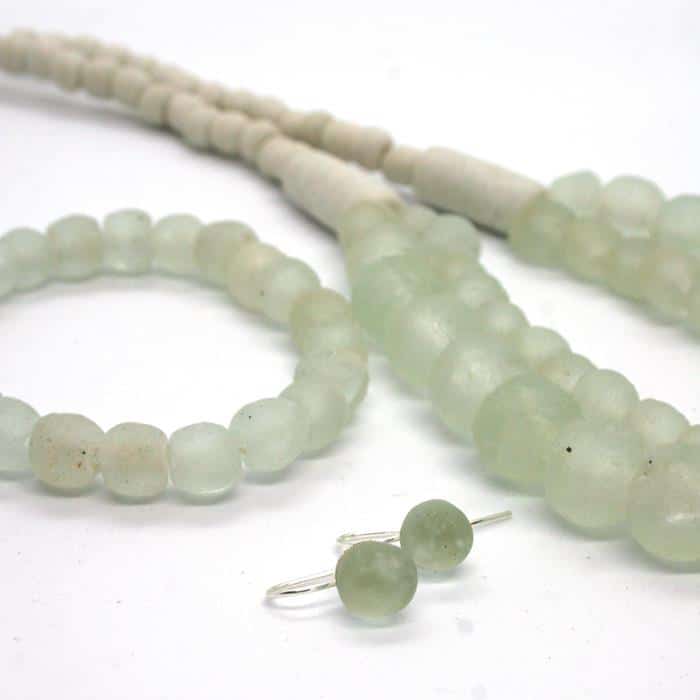 Glass Pearls Drop Earrings