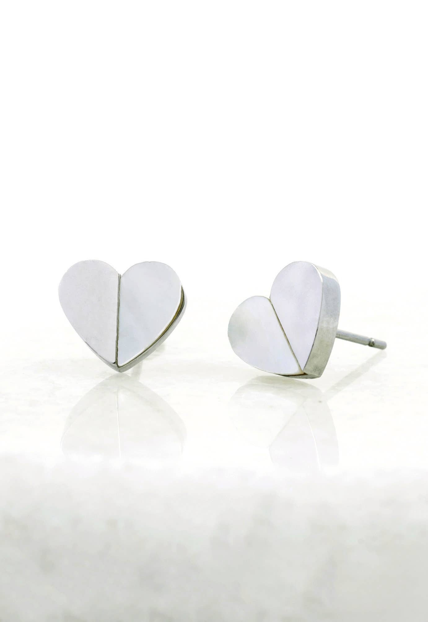 Give Hope Earrings in Silver and Mother of Pearl