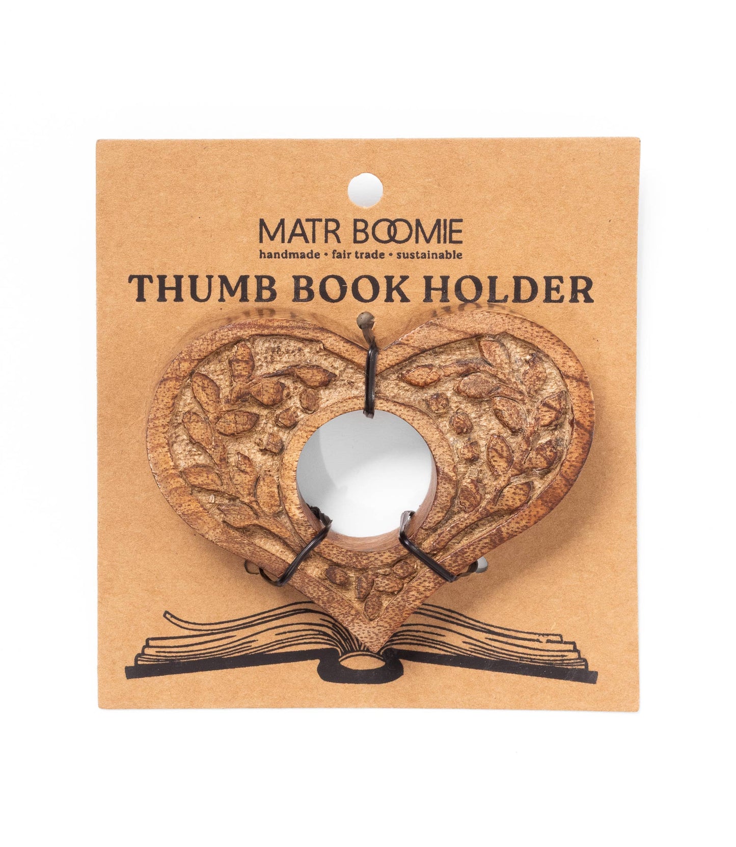 Heart Thumb Book Page Holder