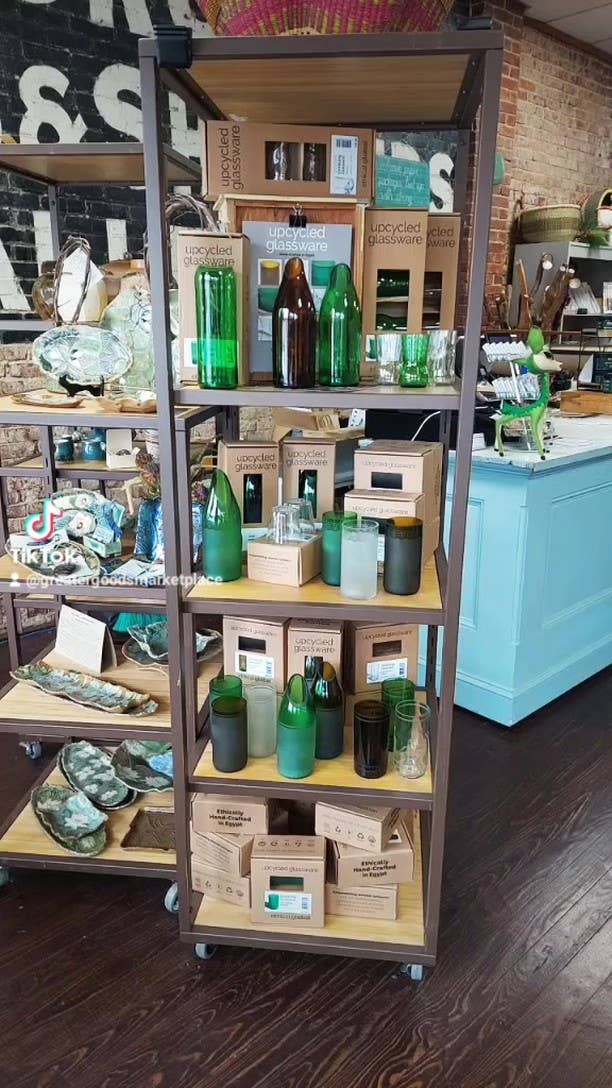 Plain Drinking Glasses Upcycled 2 Pack - 12 oz