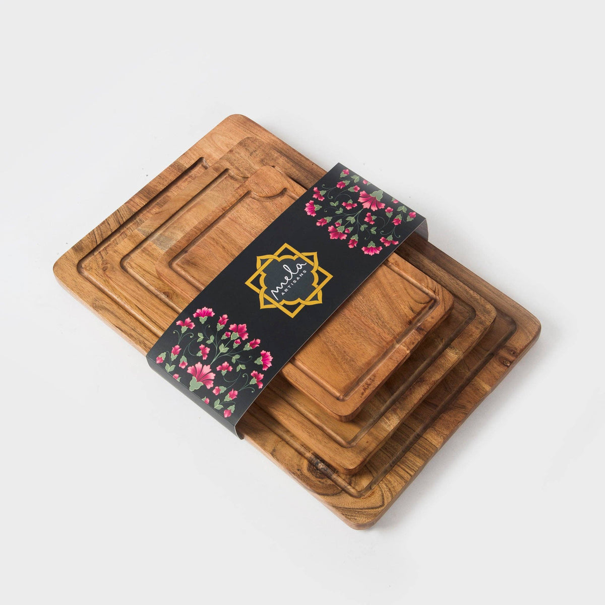 Acacia Wood Cutting Board – 3 sizes