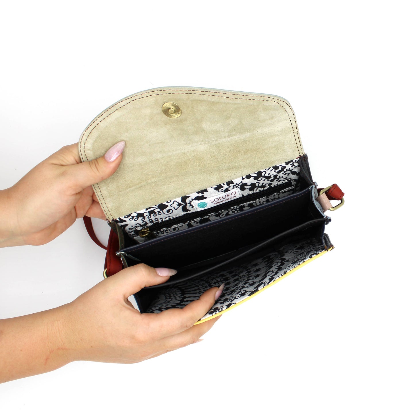 Beth Crossbody Bag Upcycled Leather