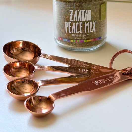 Copper Plated Measuring Spoons Set