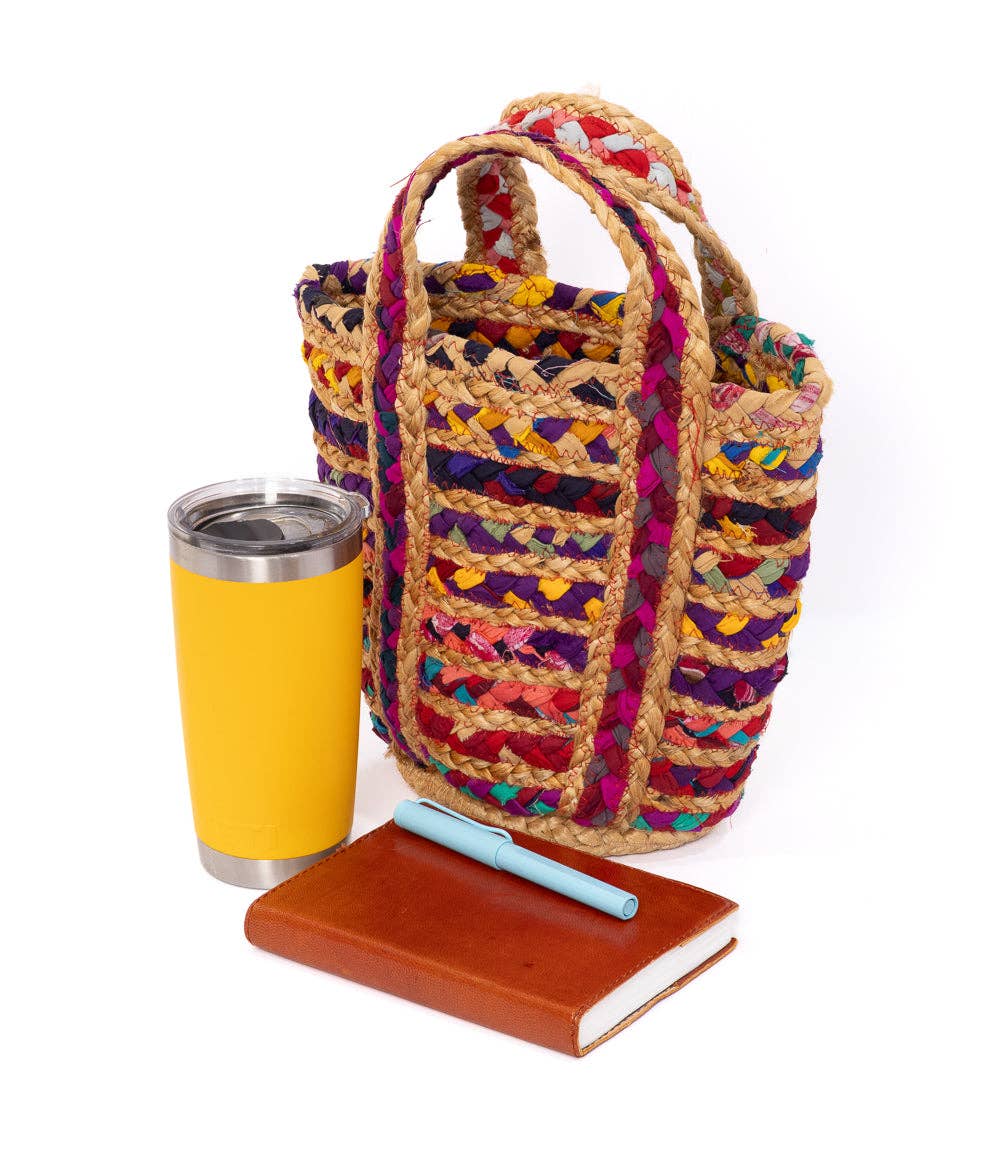 Mini Chindi Tote with Adjustable Strap