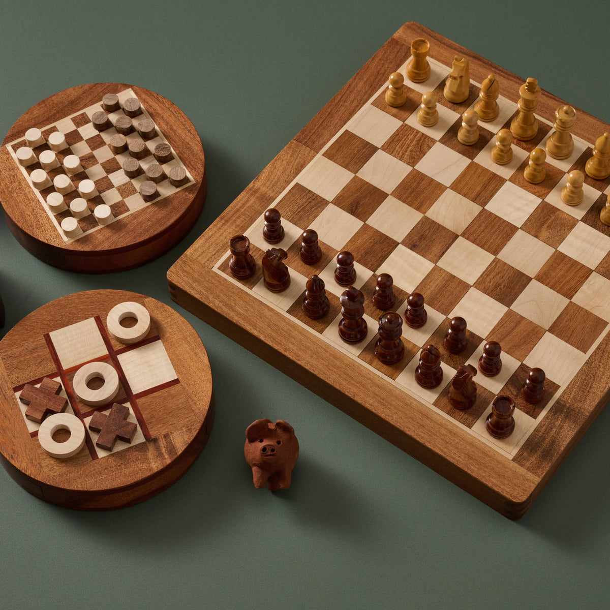 Magnetic Checkers Set