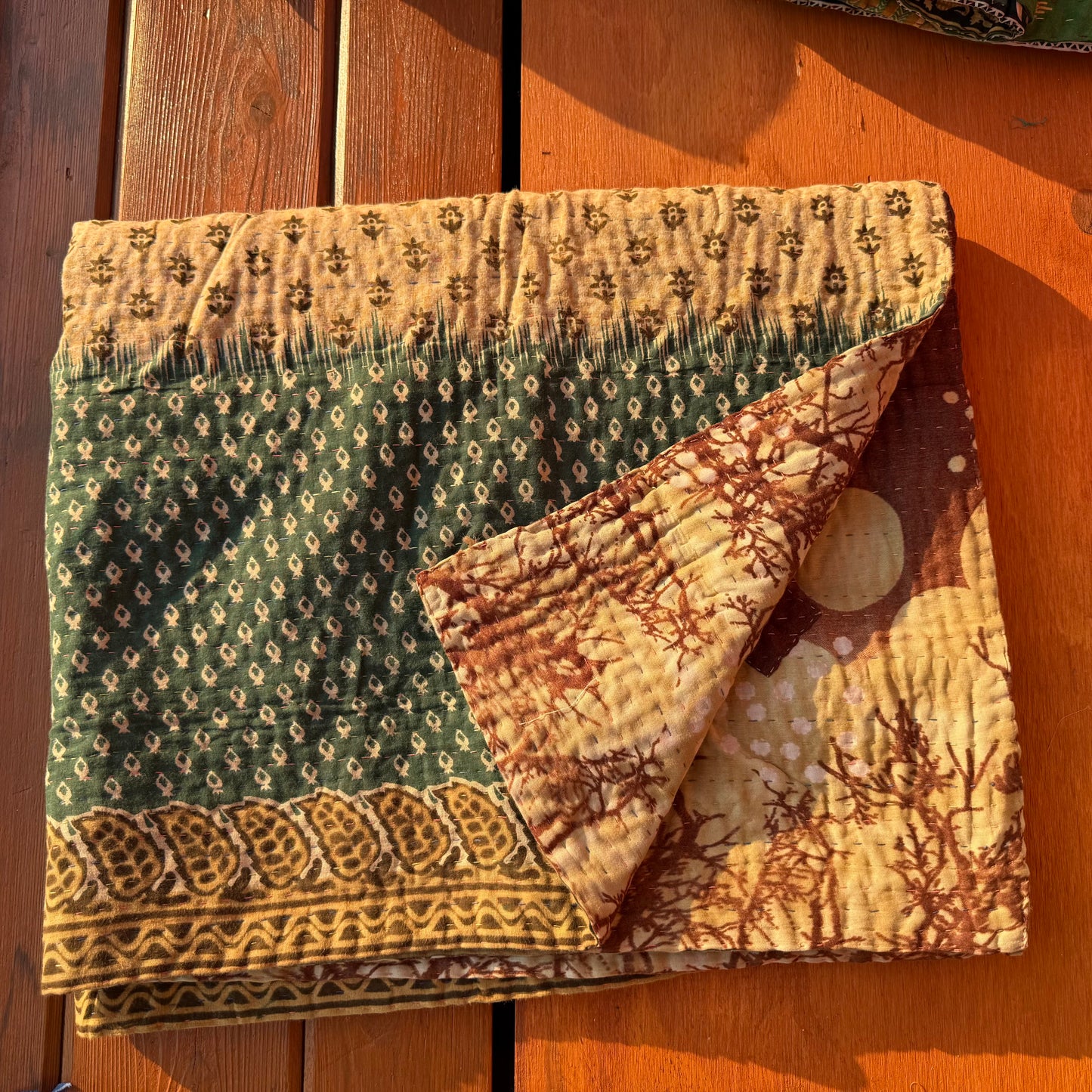 Personal Kantha Throw (approx 7ft x 3ft)