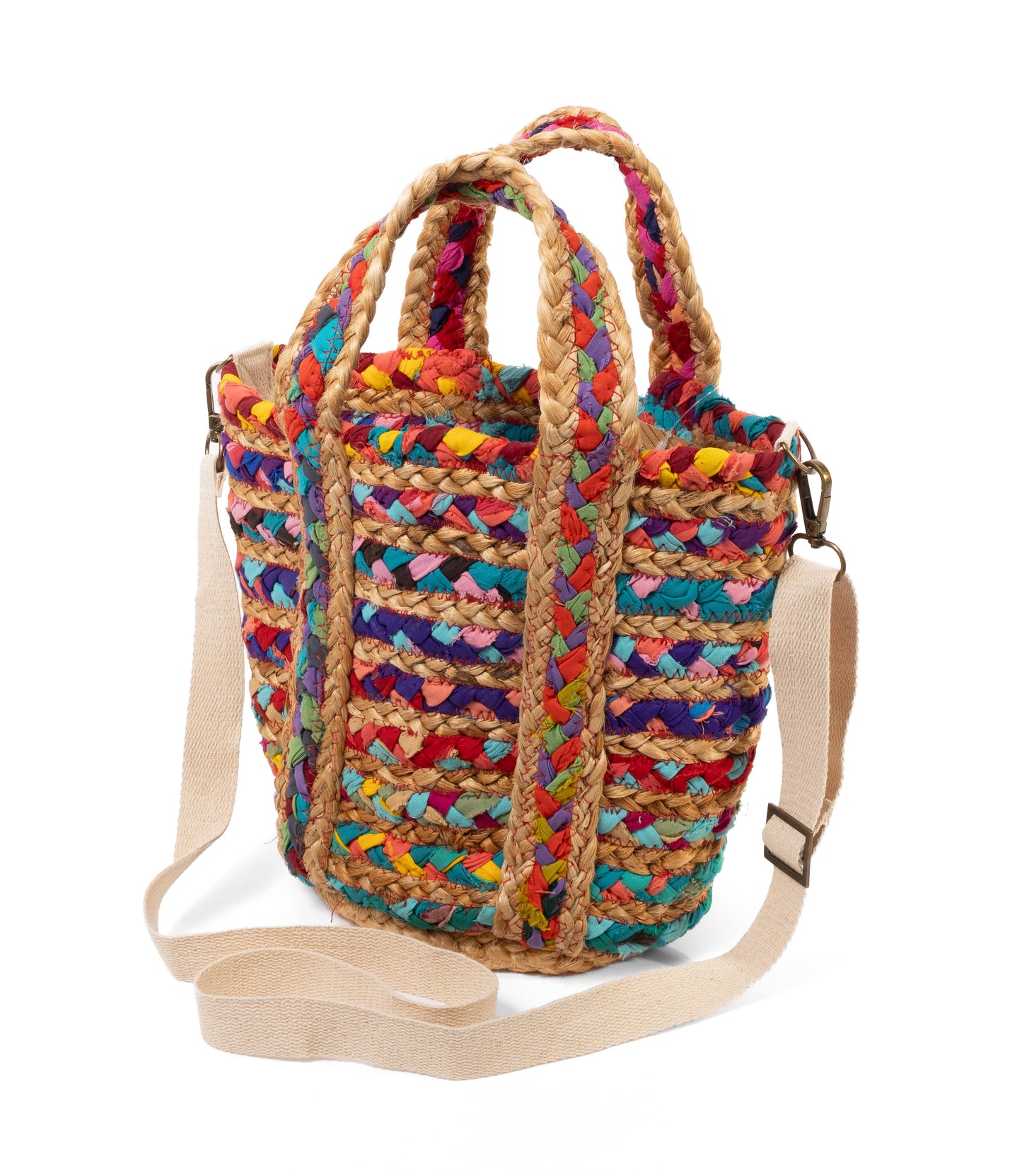 Mini Chindi Tote with Adjustable Strap