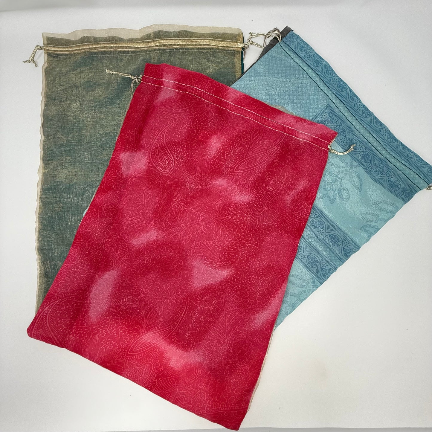 Upcycled Saree Gift Bags (Set of 3 Large)
