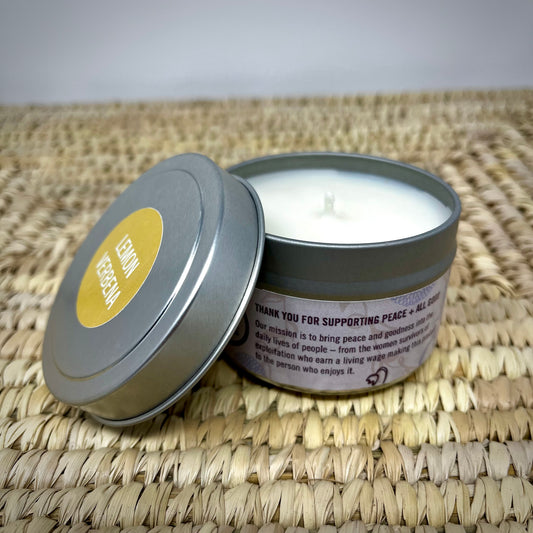 Lemon Verbena 4 oz Tin Candle