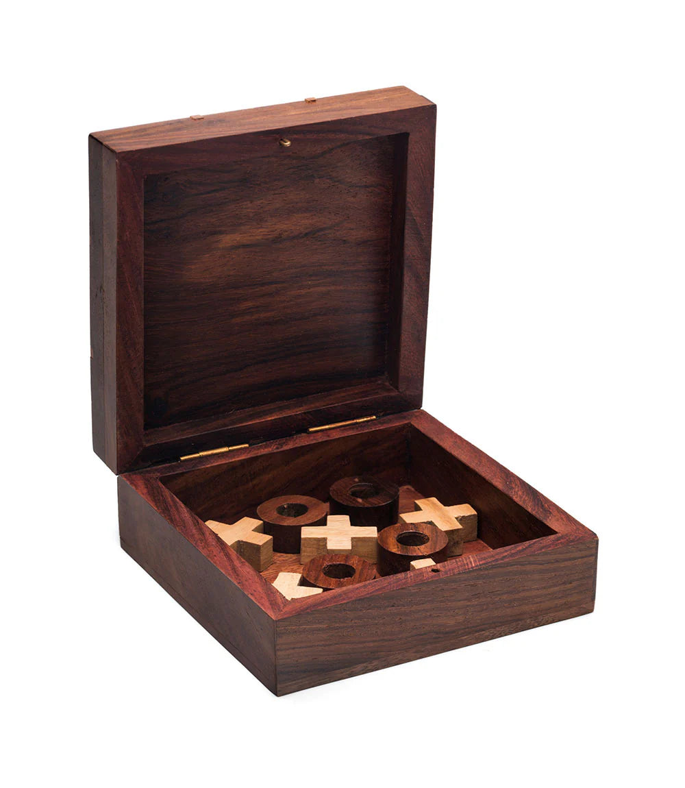 Tic Tac Toe - Handcarved
