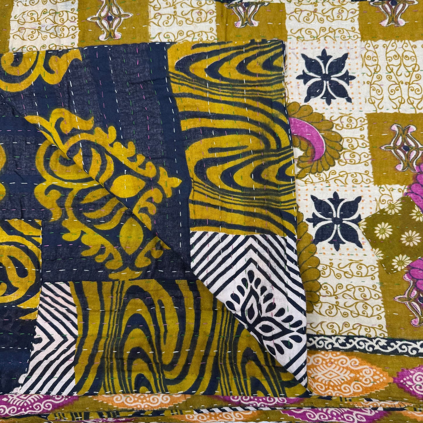 Personal Kantha Throw (approx 7ft x 3ft)