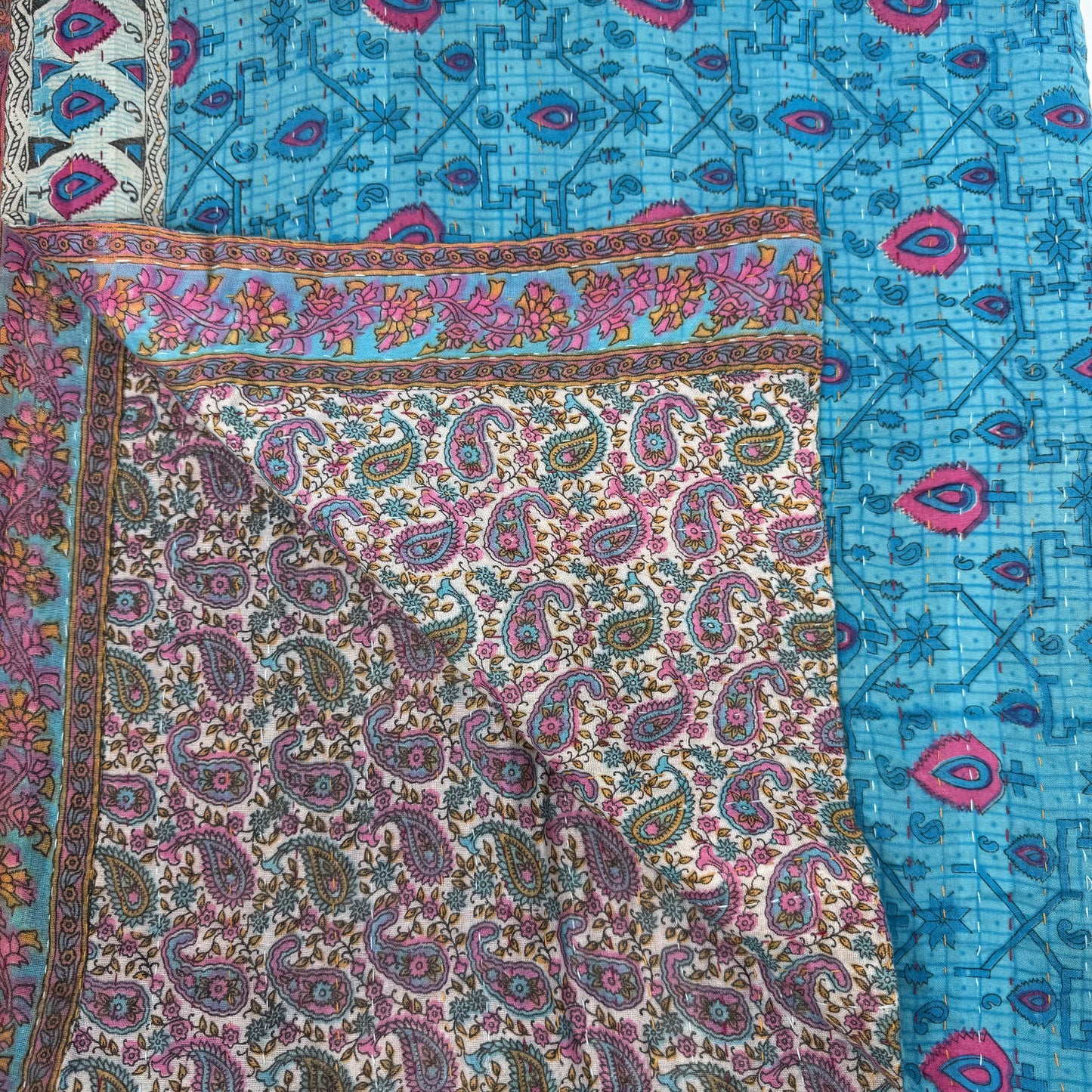 Personal Kantha Throw (approx 7ft x 3ft)