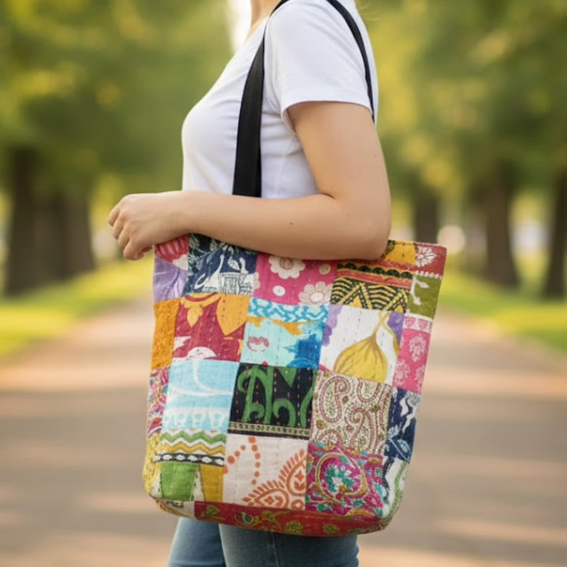 Patchwork Tote Bag