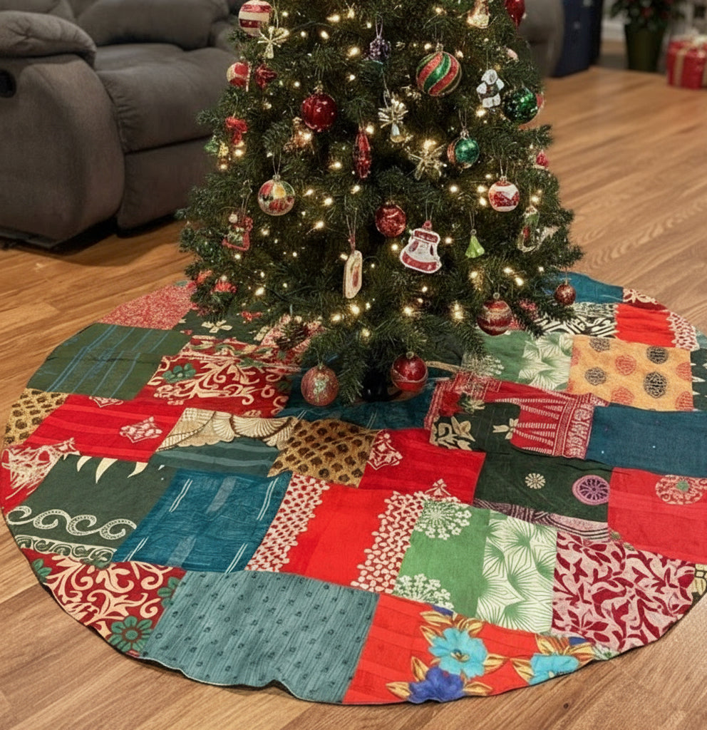 Patchwork Saree Tree Skirt (Limited Stock)