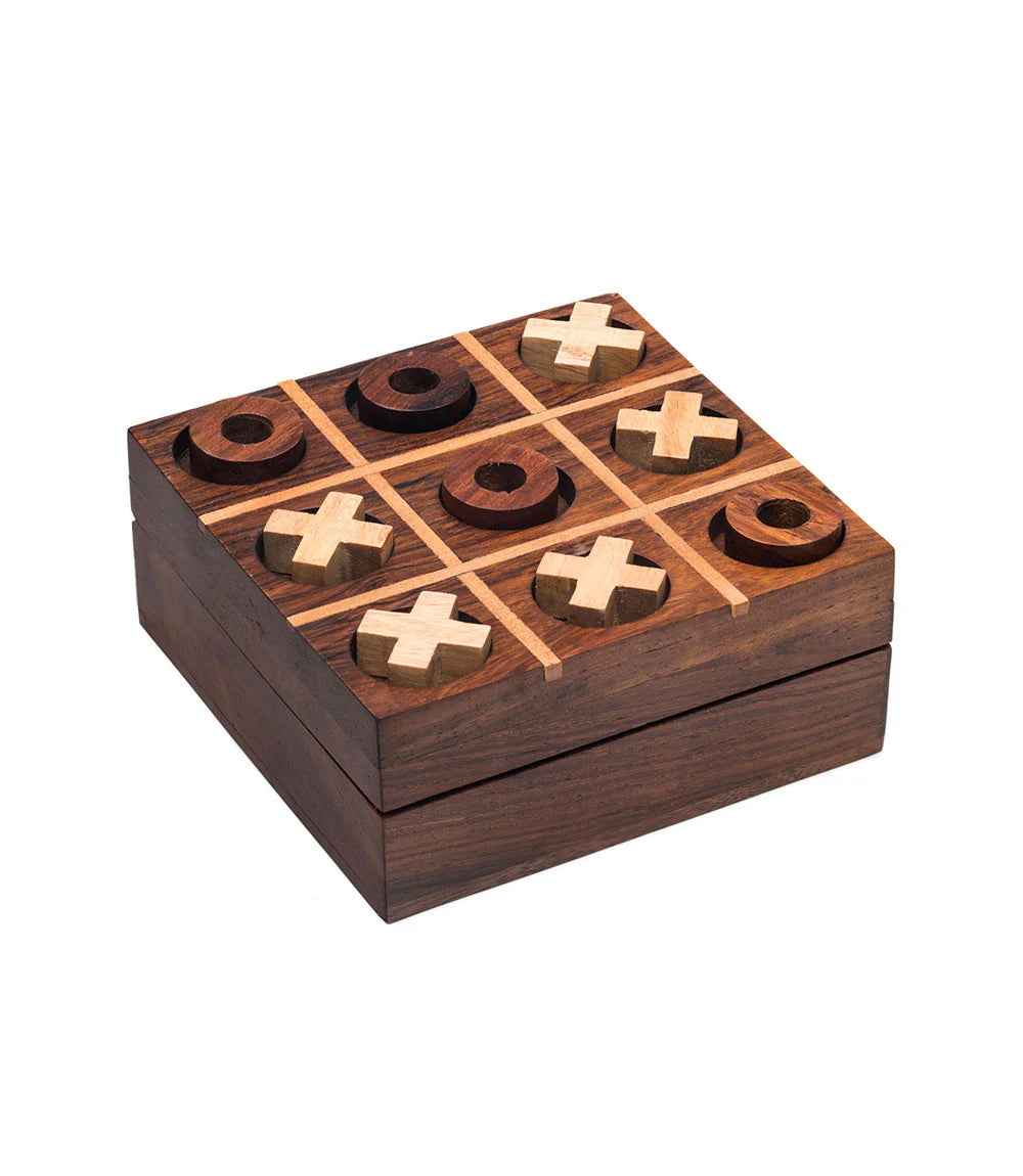 Tic Tac Toe - Handcarved