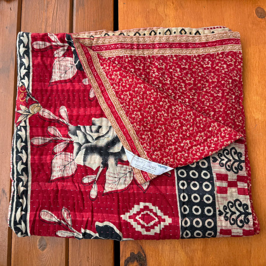 Personal Kantha Throw (approx 7ft x 3ft)