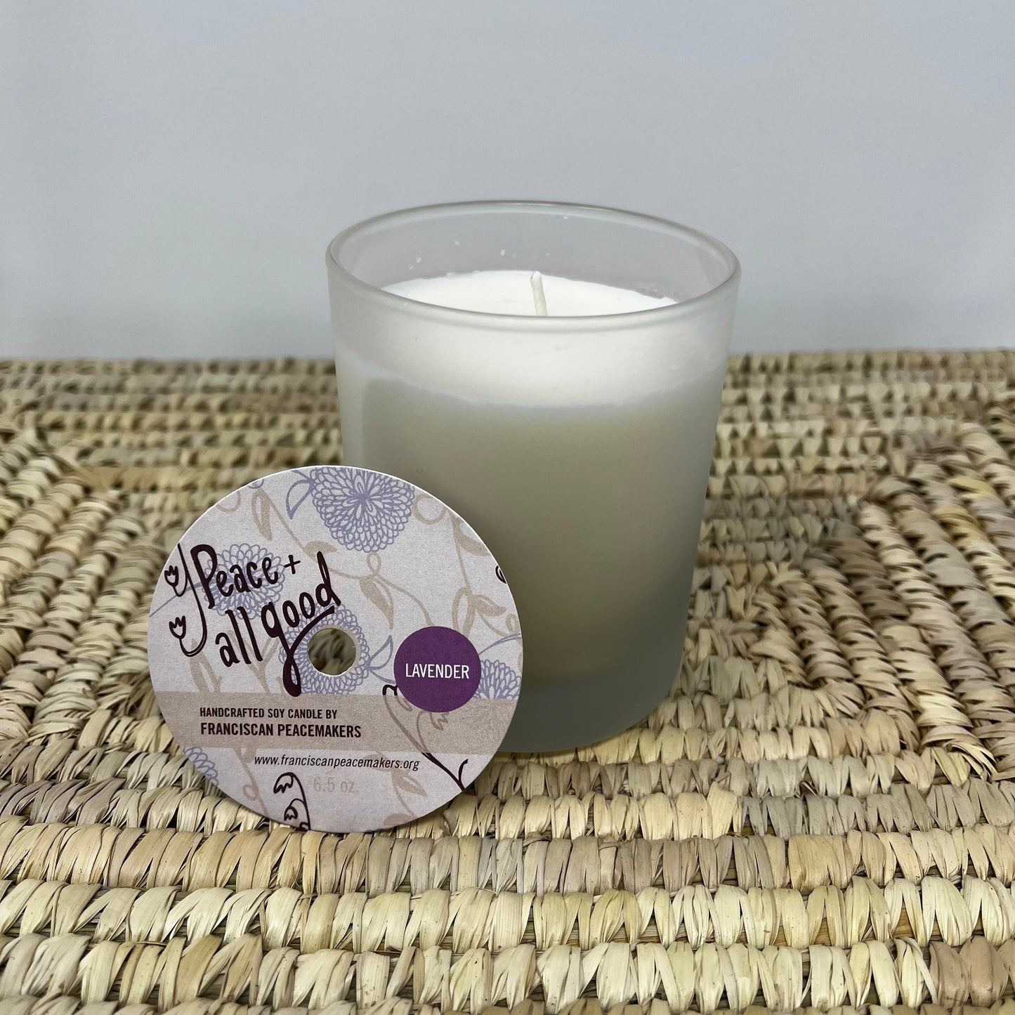 Lavender Soy 6.5 oz glass candle