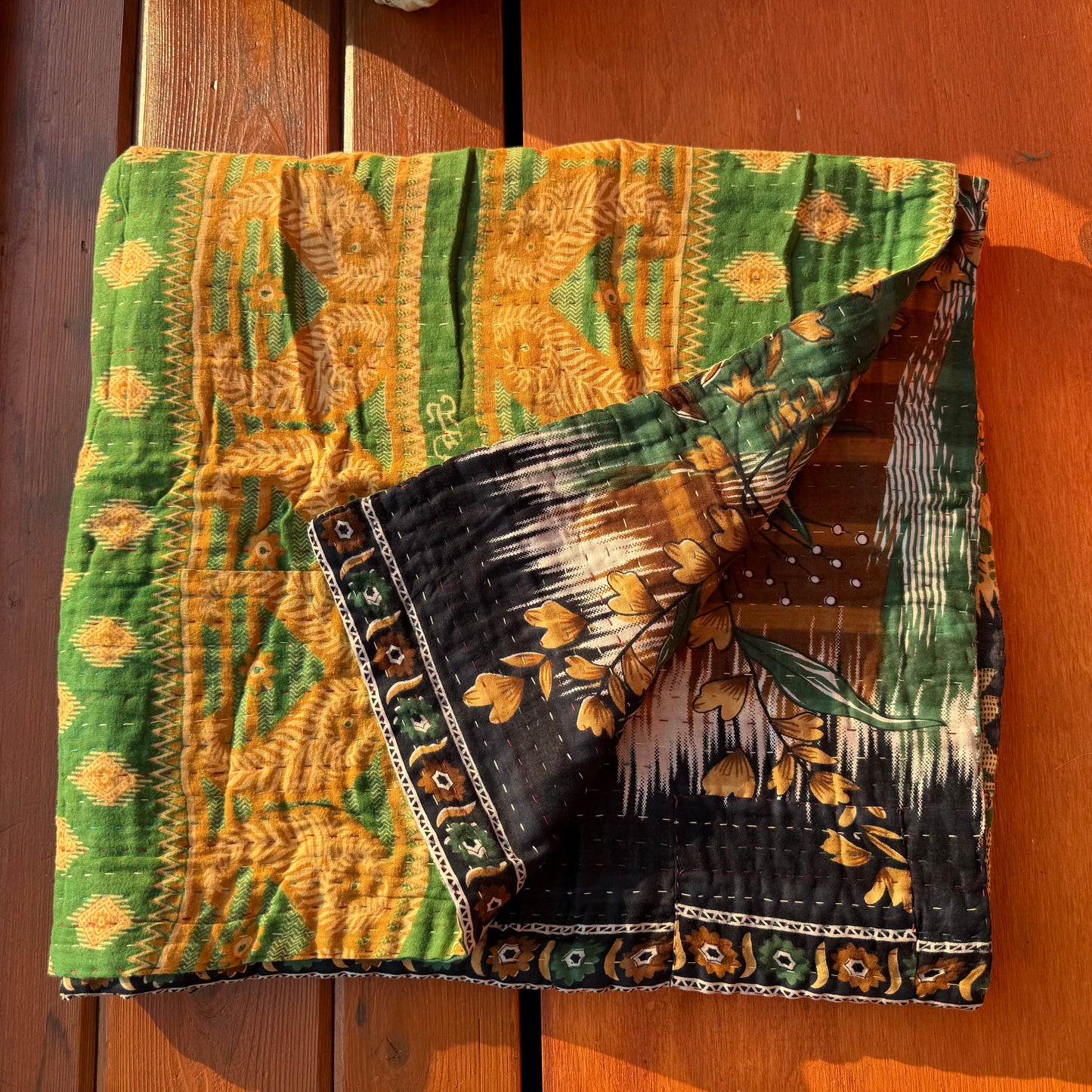 Personal Kantha Throw (approx 7ft x 3ft)