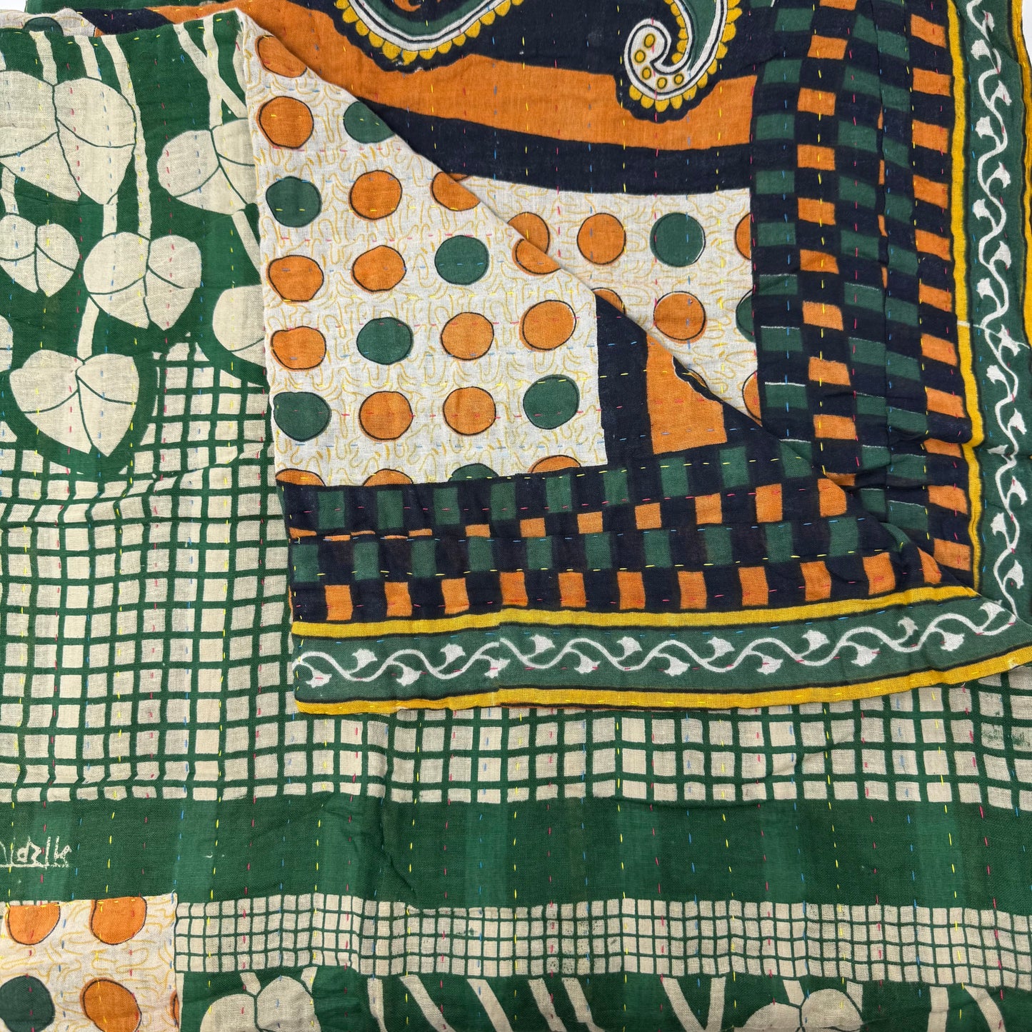 Personal Kantha Throw (approx 7ft x 3ft)