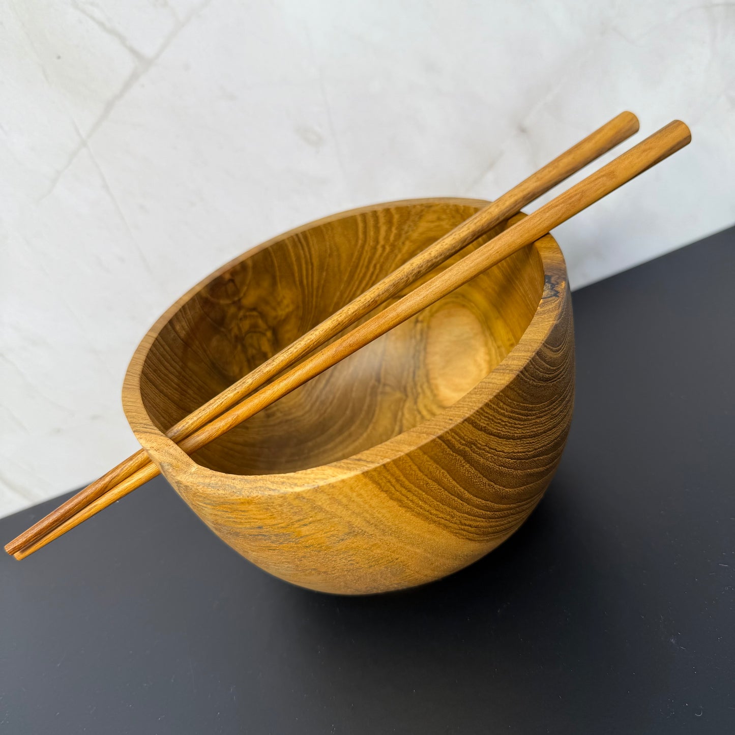 Ramen Teak Wood Bowl with Chopstick