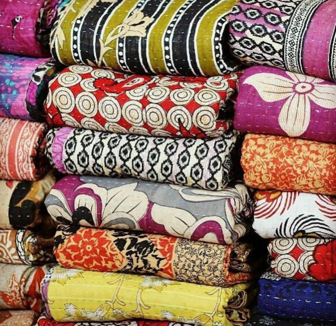 Personal Kantha Throw (approx 7ft x 3ft)