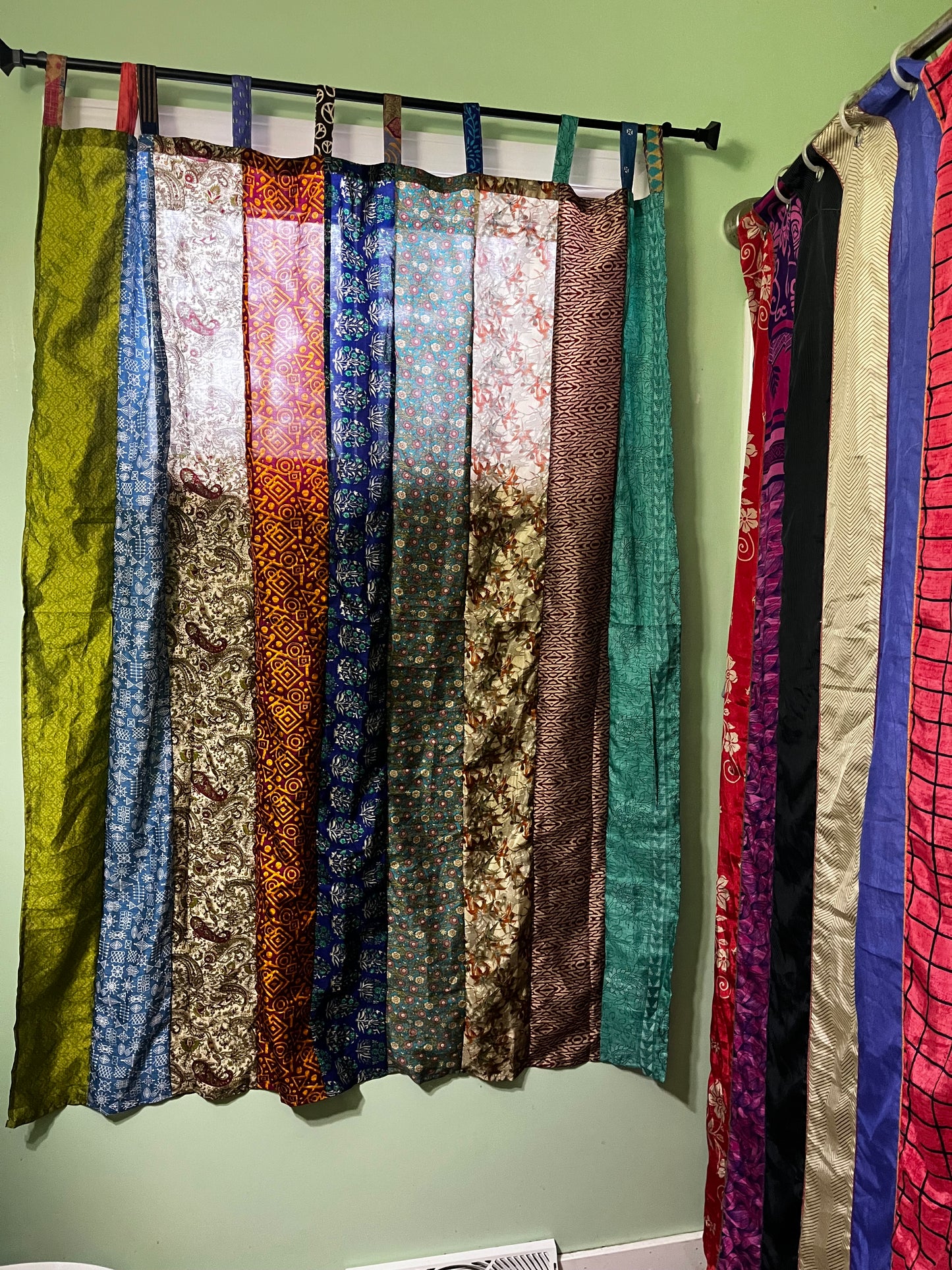 Recycled Saree Curtains: Short