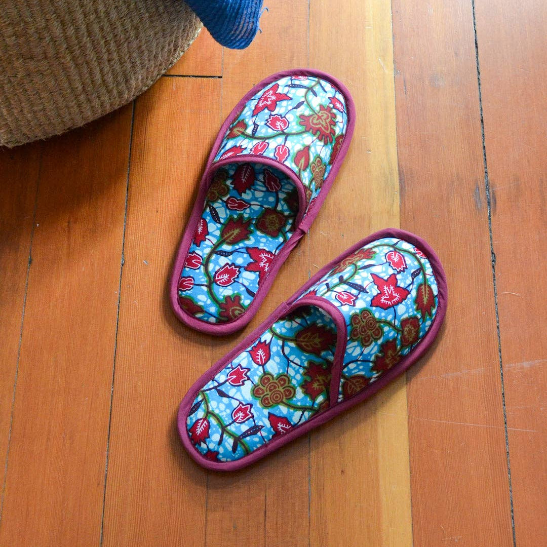 Ankara Cloth House Slippers