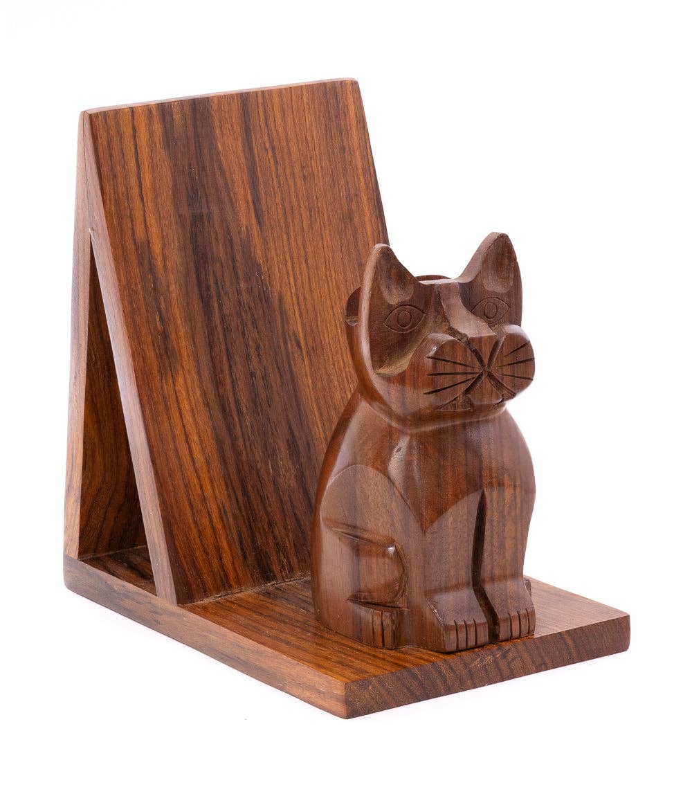 Cat Book & Glasses Caddy