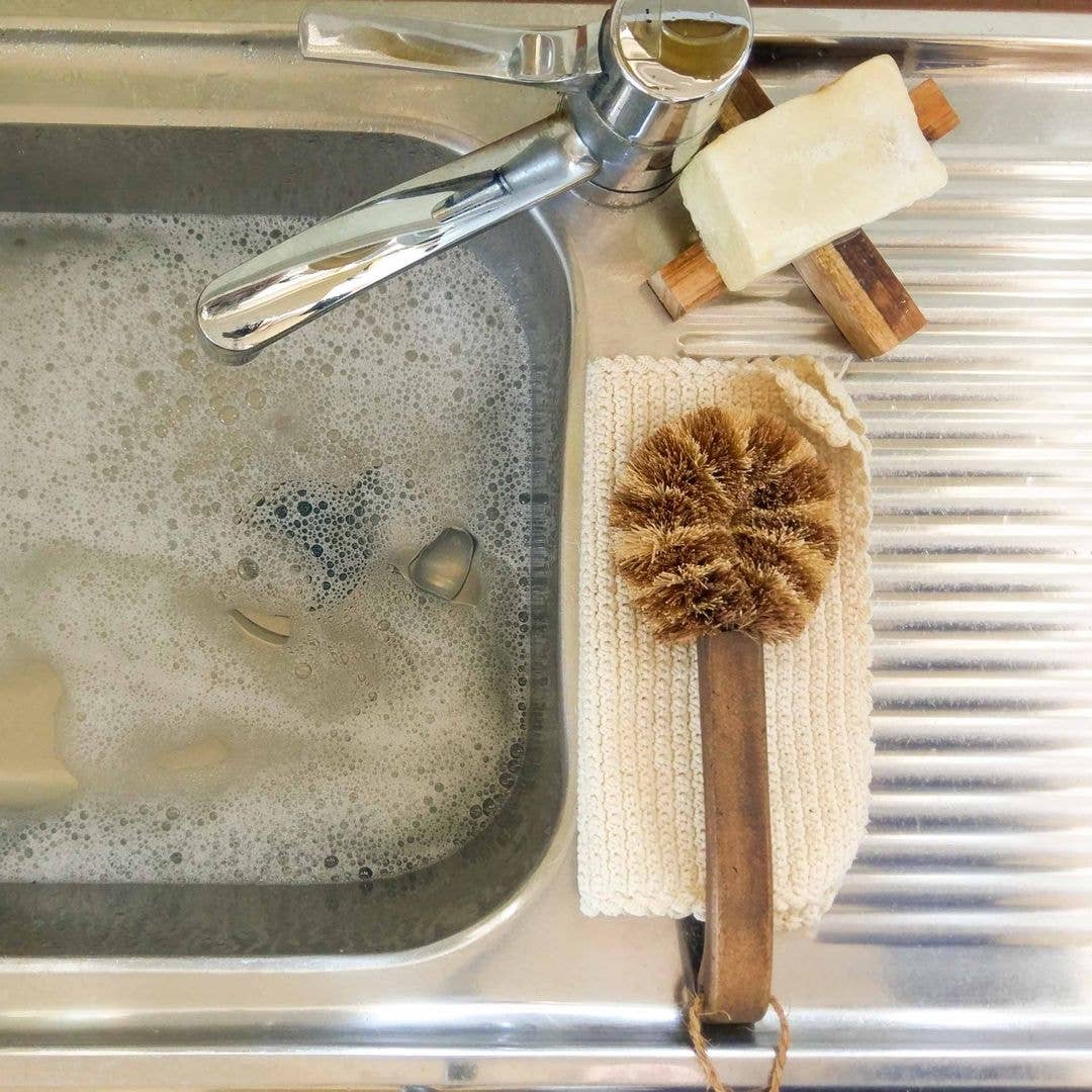 Premium Boxed Dish Brush - 100% Natural, Handmade