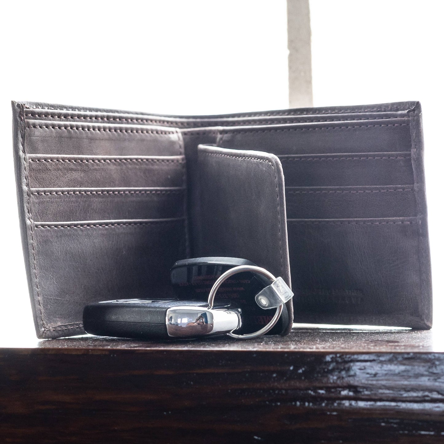 Bifold Leather Wallet - Italian Mocha