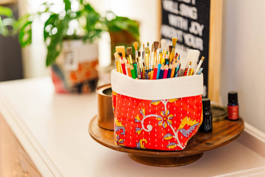 Kantha Basket