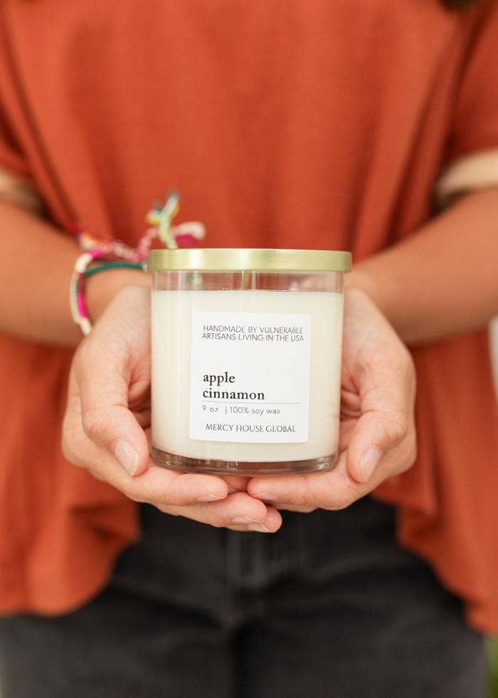 Apple Cinnamon Candle | 9 oz Glass Jar
