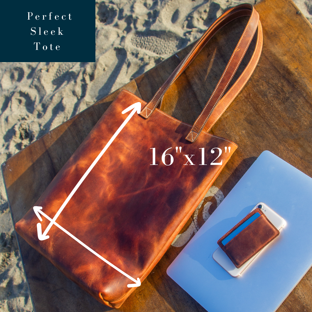 The Essential Tote - Saddle Brown