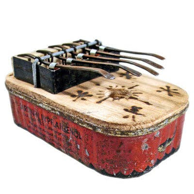 Small Square Recycled Tin Can Kalimba