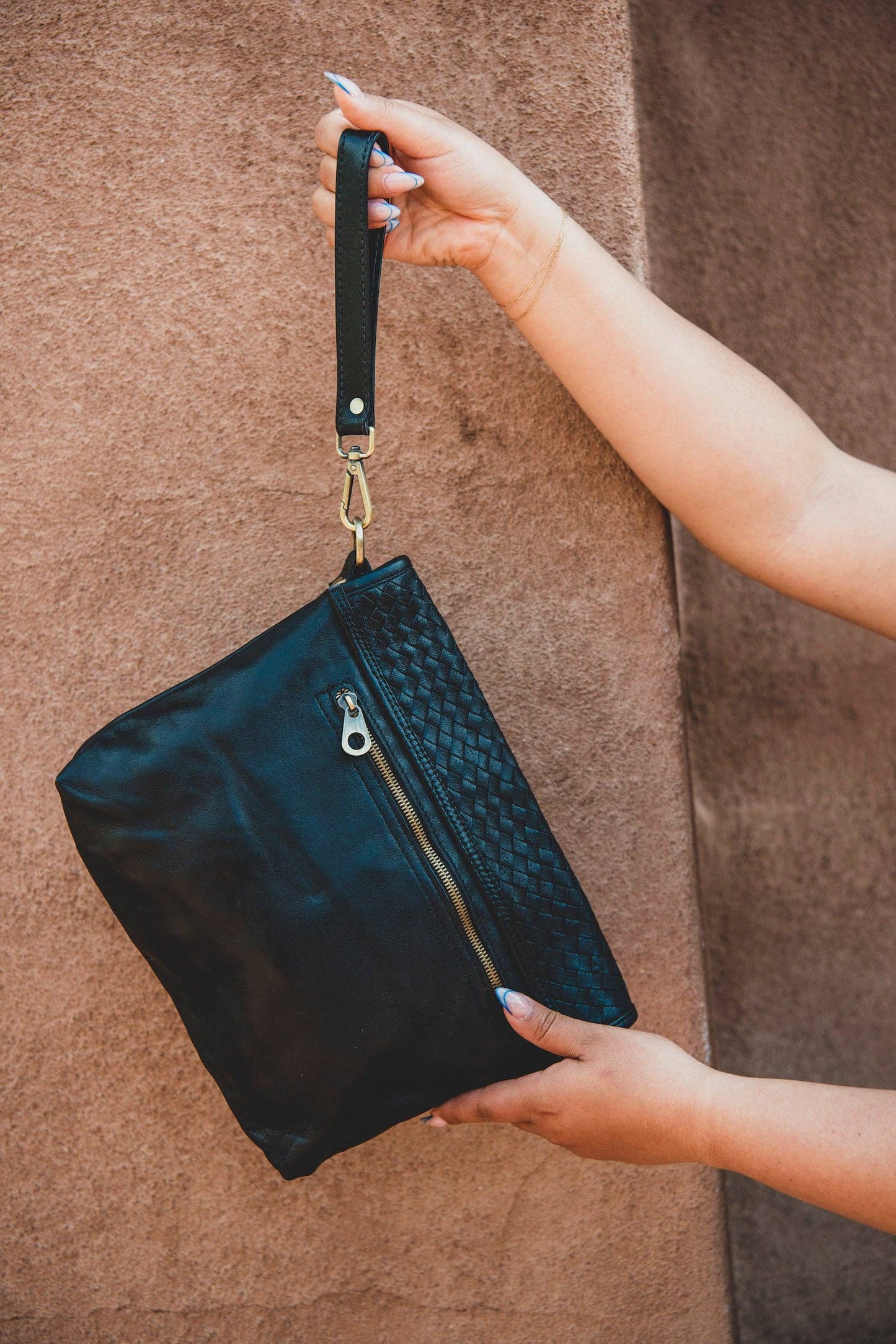 Woven Braided Leather Everyday Bag–Lightweight