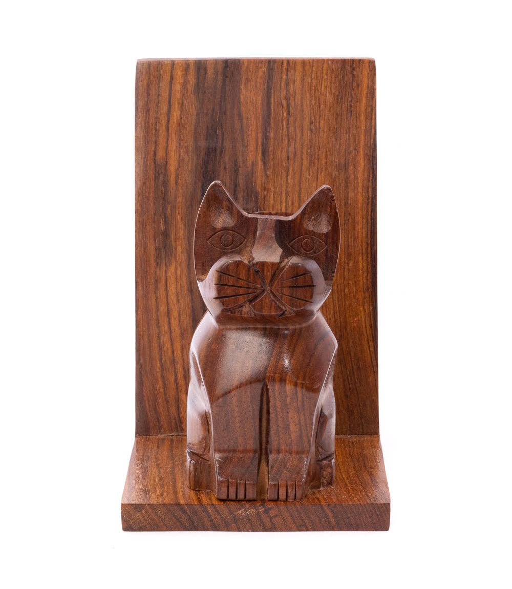 Cat Book & Glasses Caddy