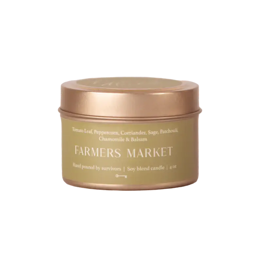 Farmers Market Travel Tin Candle