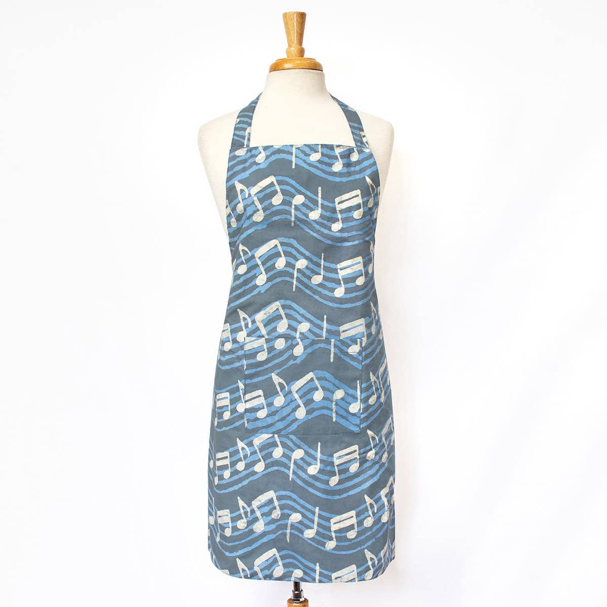 Batik Music Note Apron